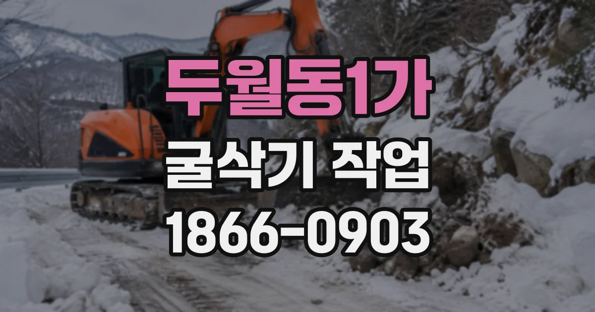 두월동1가 굴삭기작업