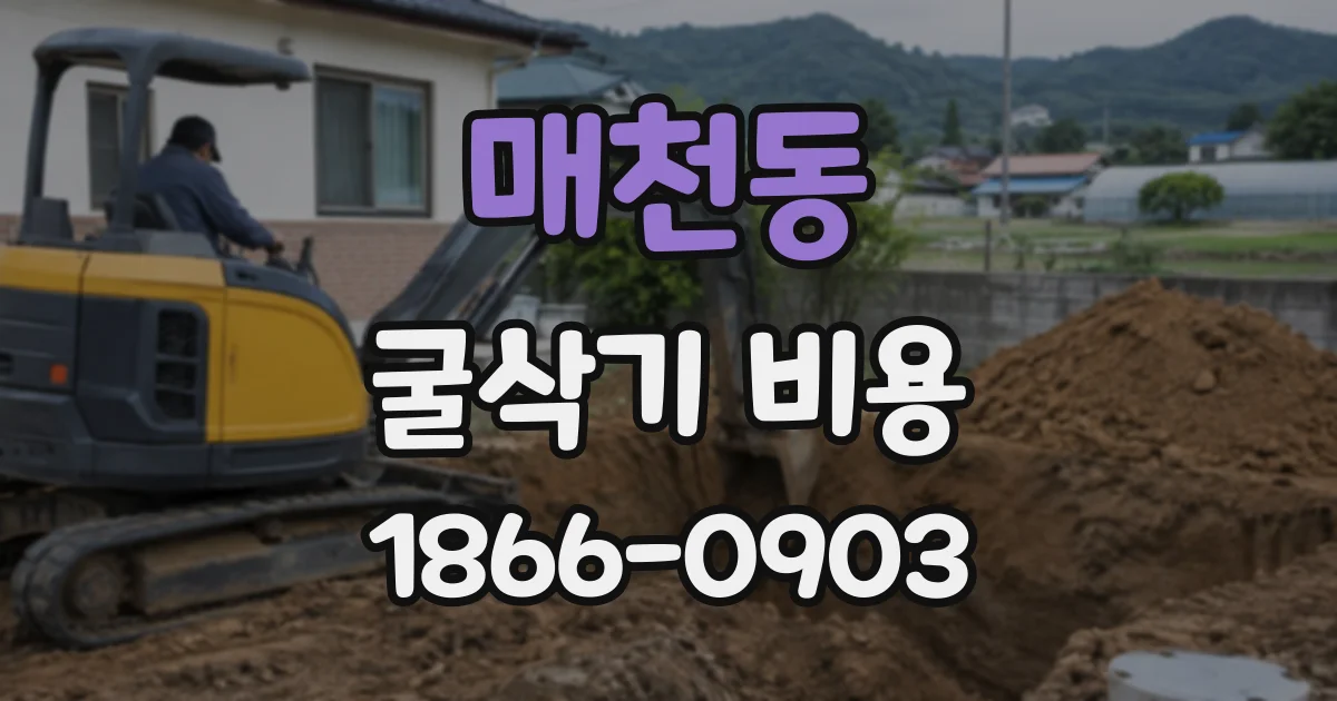 매천동 굴삭기비용