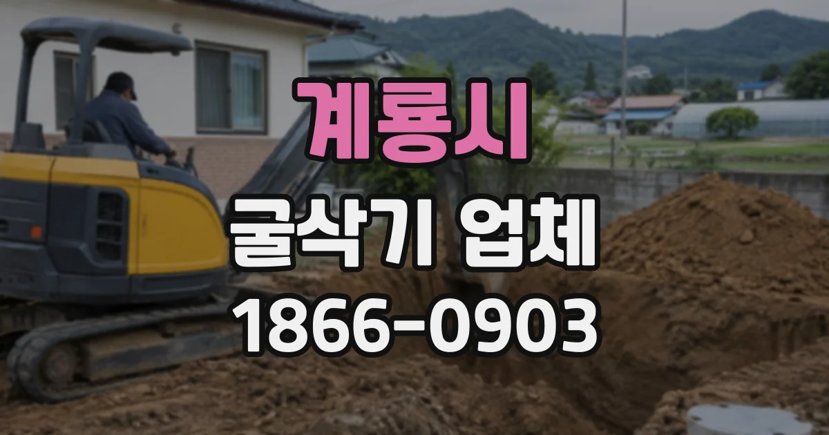 계룡시 굴삭기업체