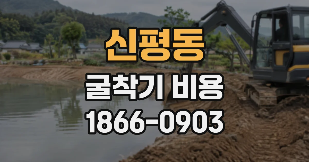 신평동 굴착기비용