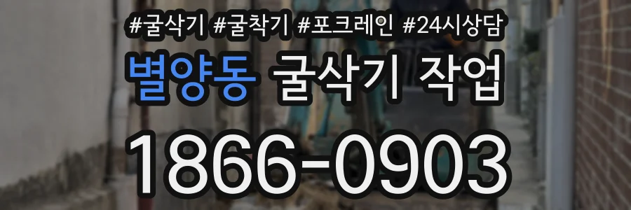 별양동 굴삭기 작업