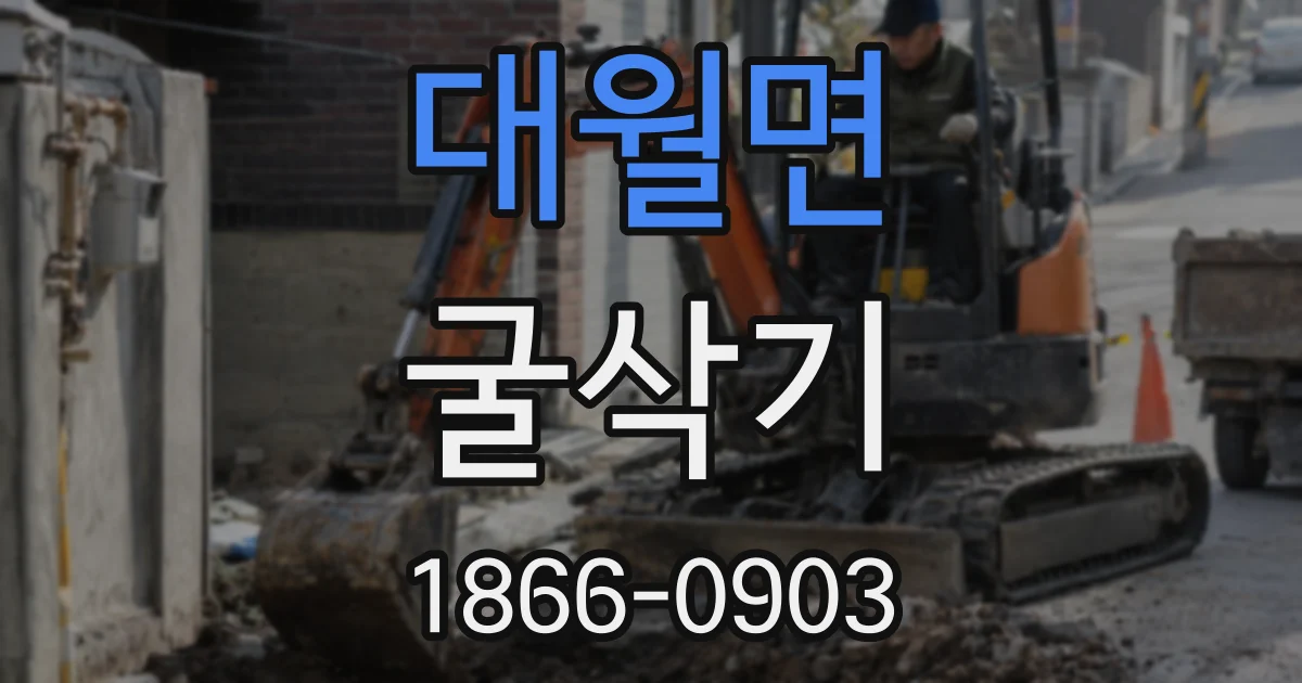 대월면 굴삭기
