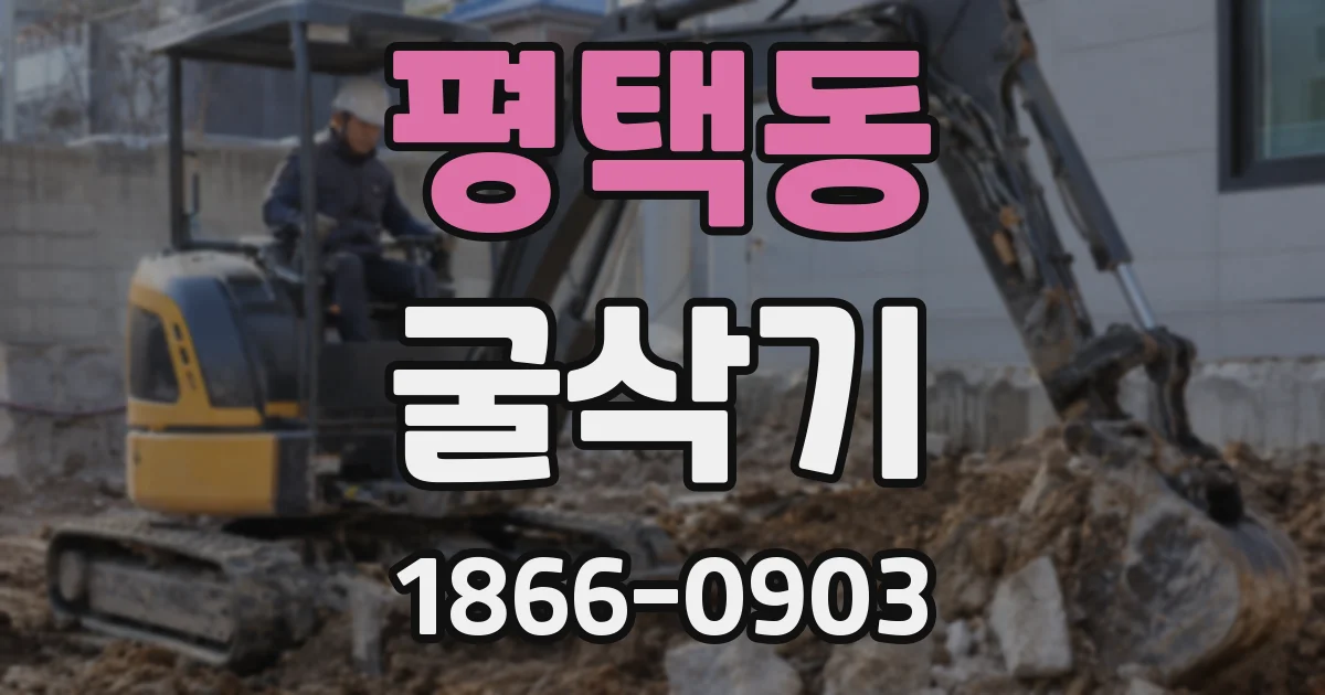 평택동 굴삭기