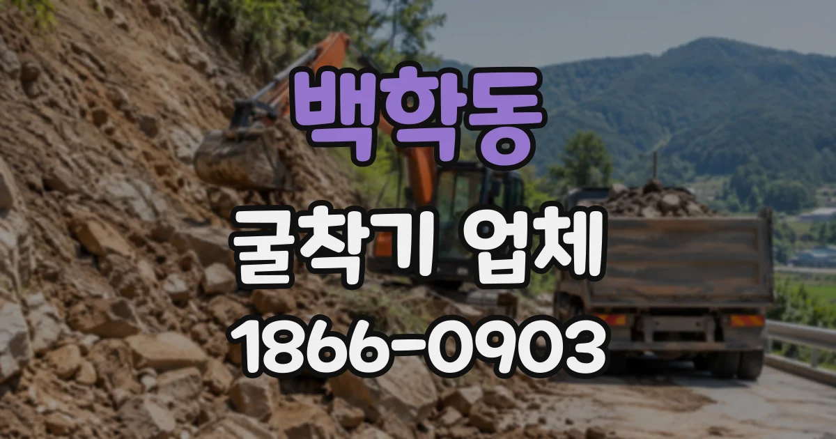 백학동 굴착기업체