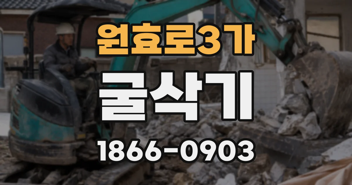 원효로3가 굴삭기