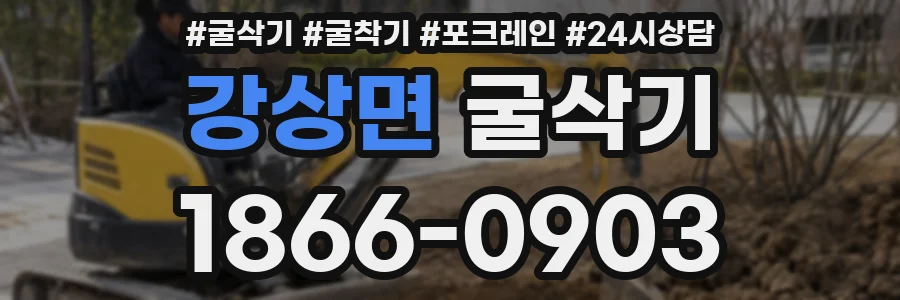 강상면 굴삭기