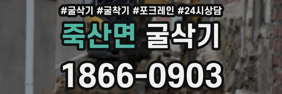 죽산면 굴삭기
