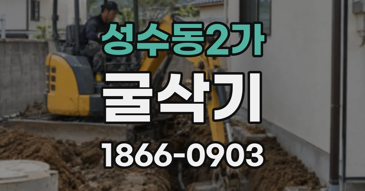 성수동2가 굴삭기