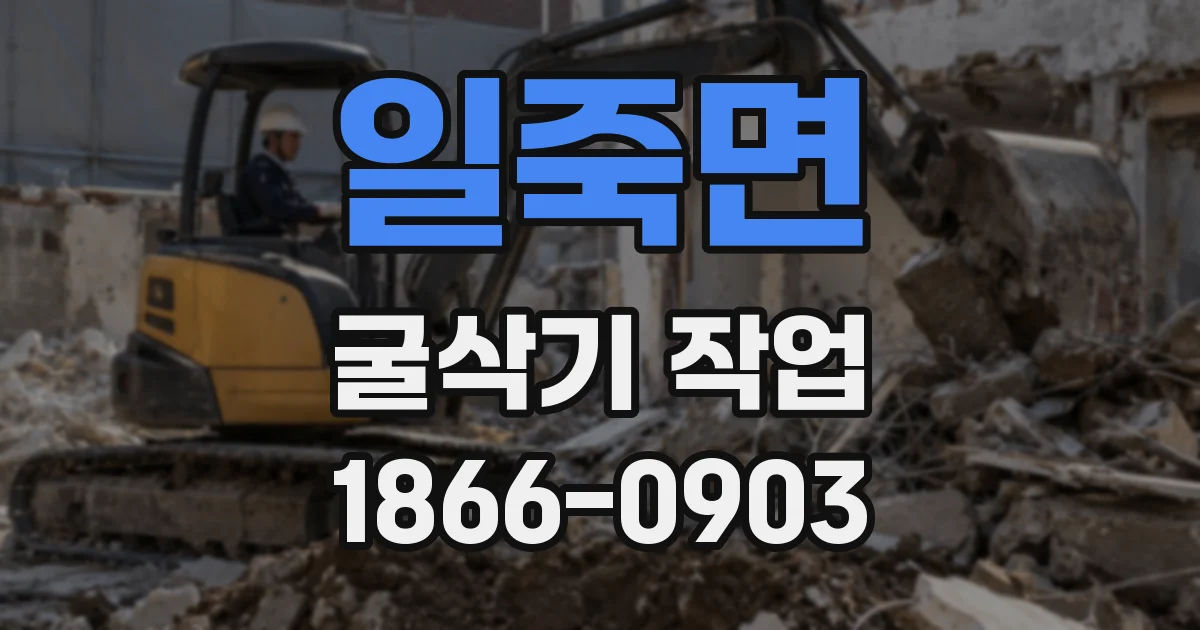 일죽면 굴삭기 작업