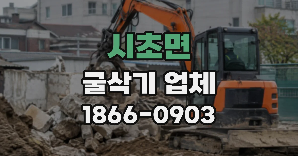 시초면 굴삭기업체