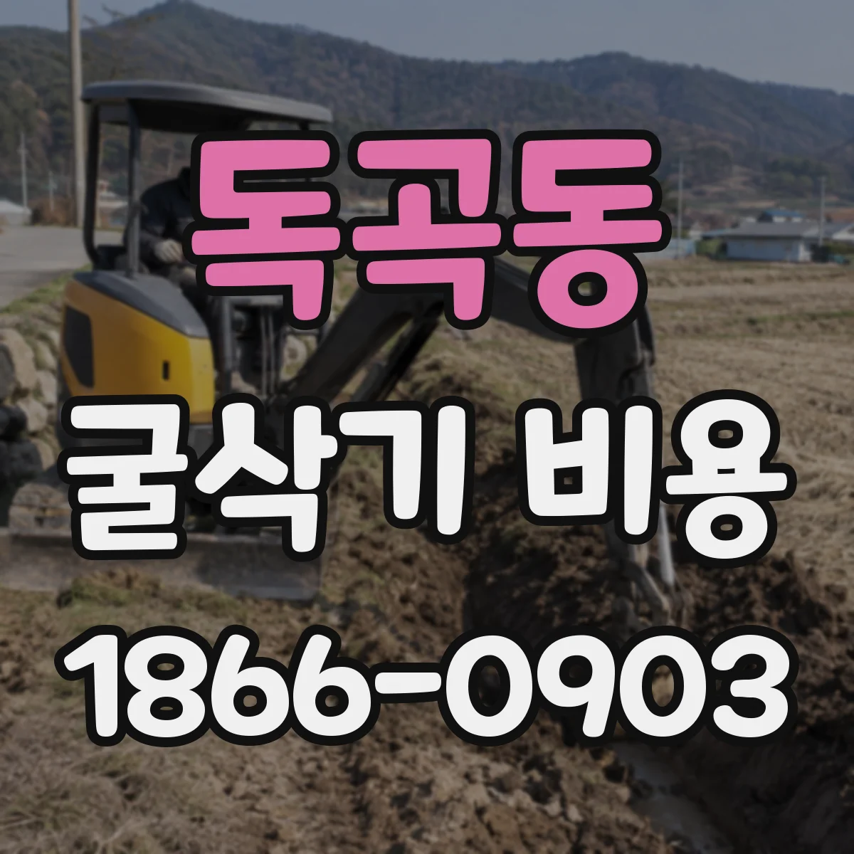 독곡동 굴삭기 비용