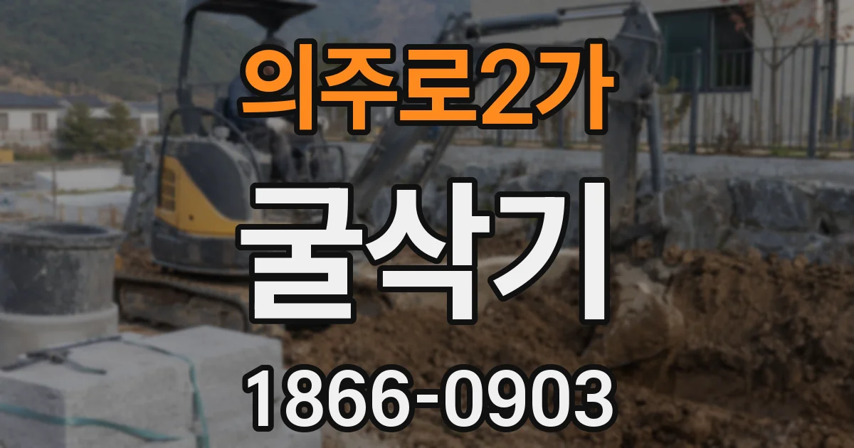 의주로2가 굴삭기
