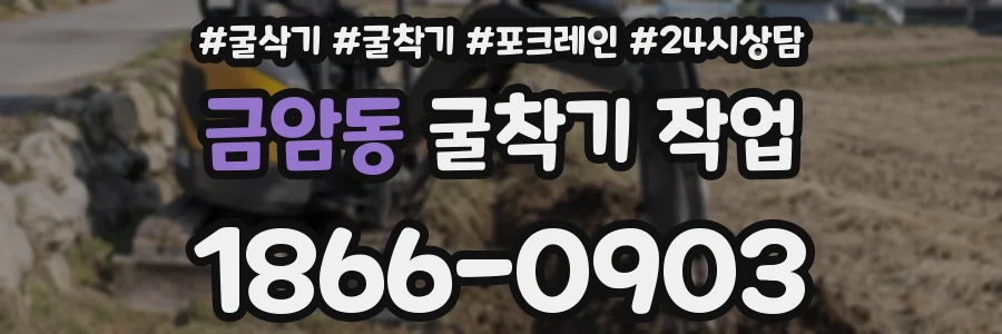 금암동 굴착기 작업