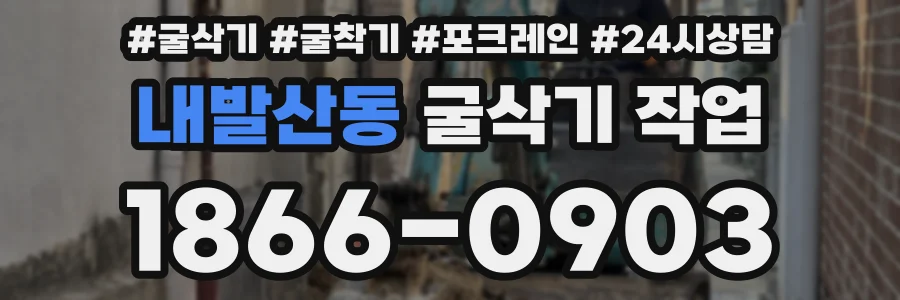내발산동 굴삭기 작업