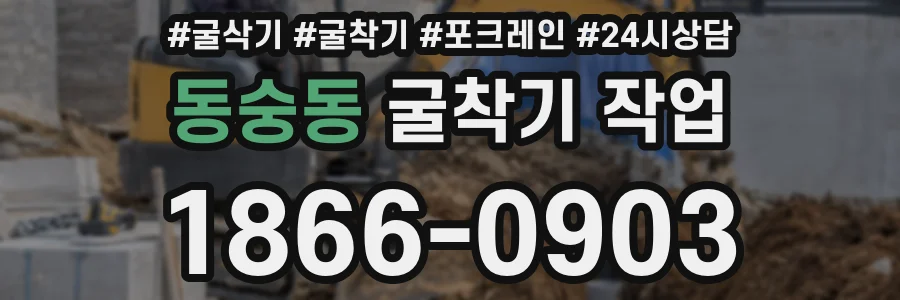 동숭동 굴착기 작업