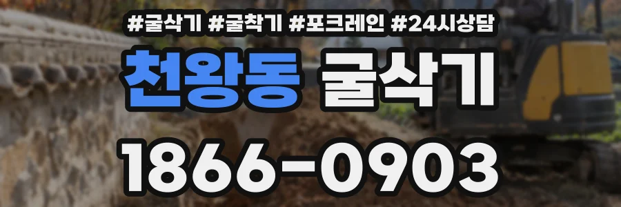 천왕동 굴삭기
