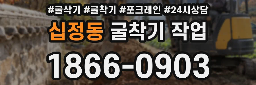 십정동 굴착기 작업