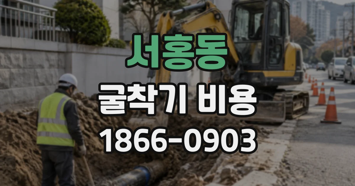 서홍동 굴착기비용