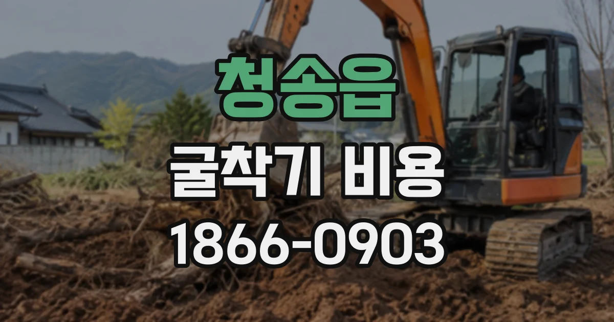 청송읍 굴착기비용