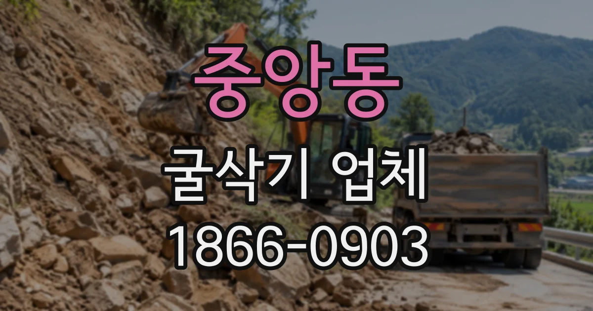 중앙동 굴삭기업체