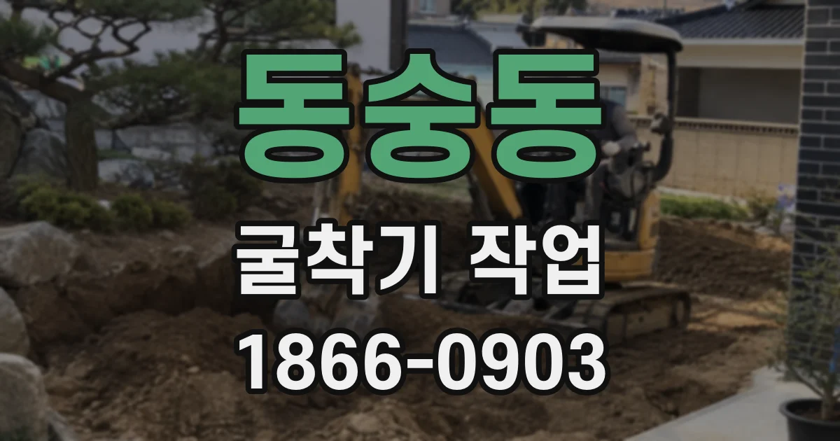 동숭동 굴착기 작업