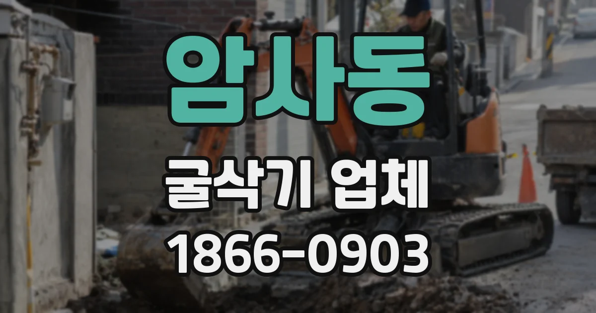 암사동 굴삭기 업체
