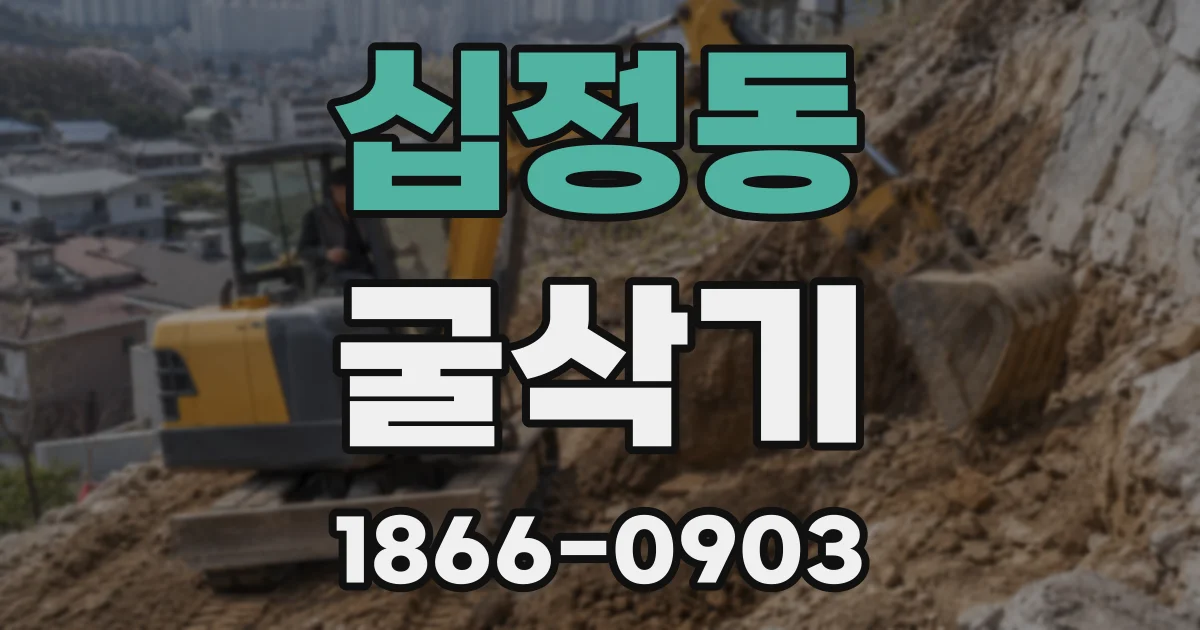 십정동 굴삭기
