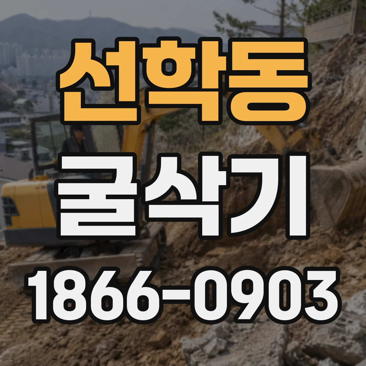 선학동 굴삭기