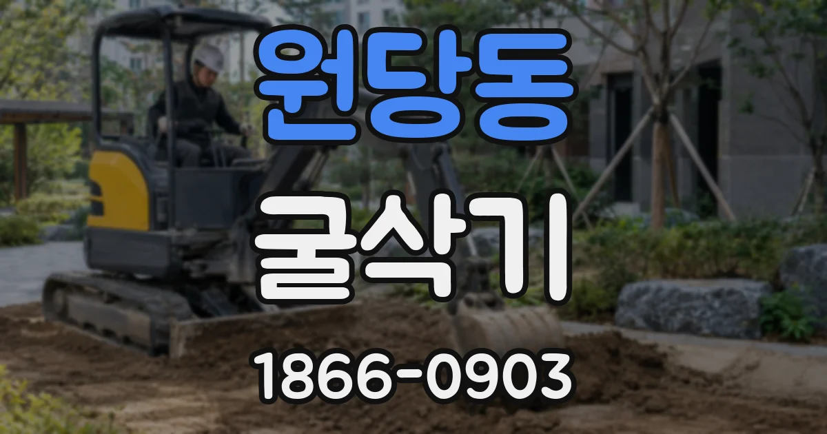 원당동 굴삭기