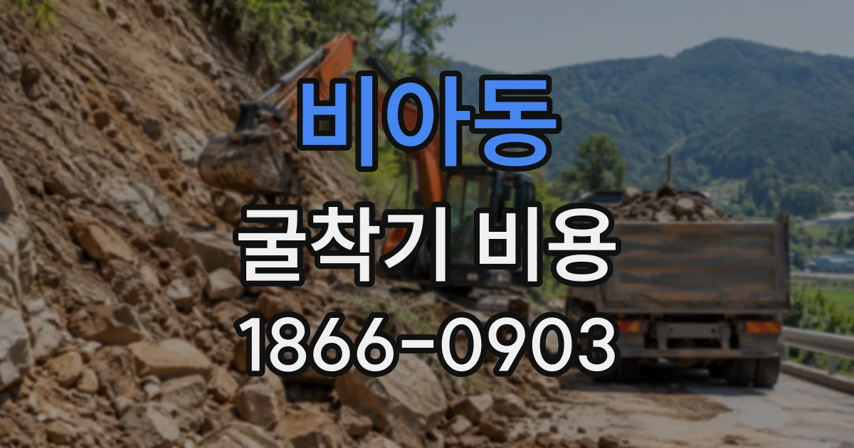 비아동 굴착기비용