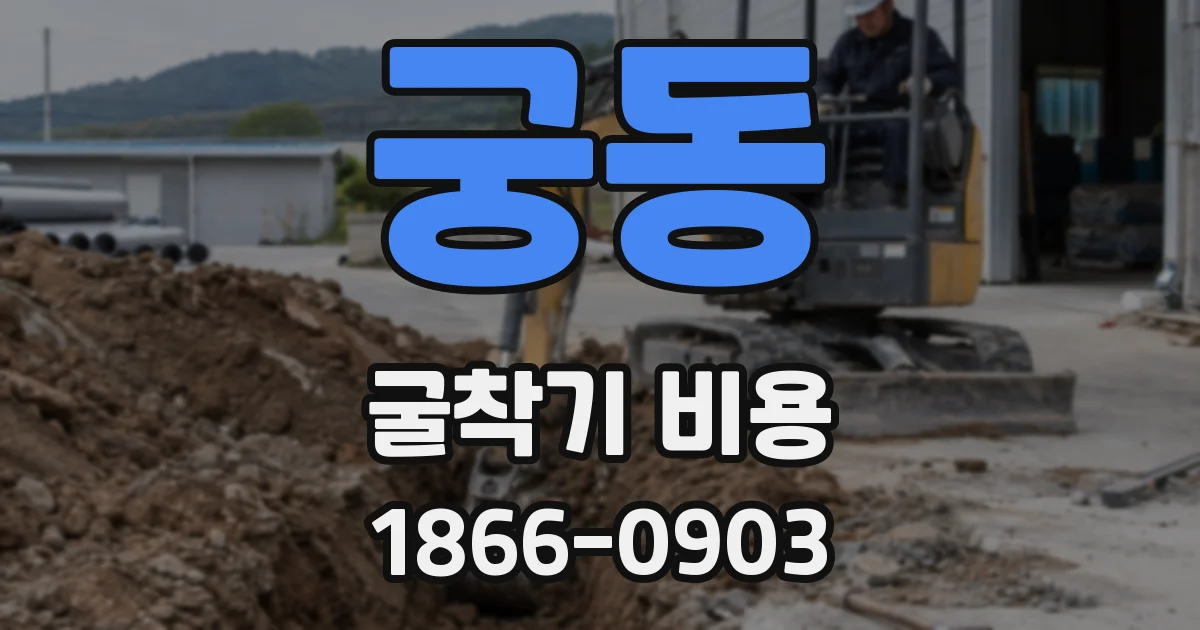 궁동 굴착기 비용