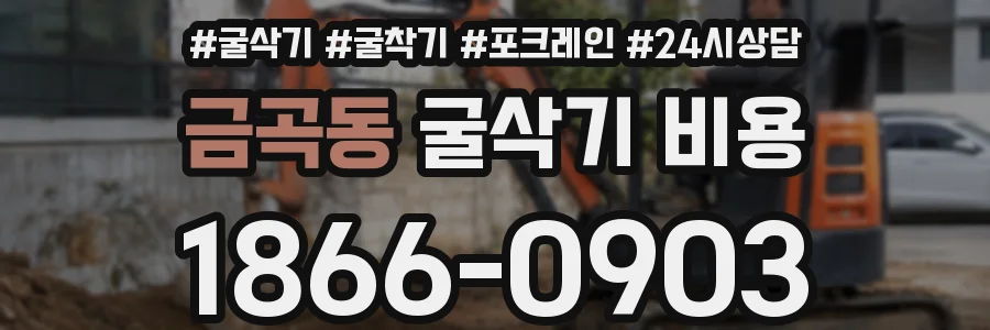 금곡동 굴삭기 비용