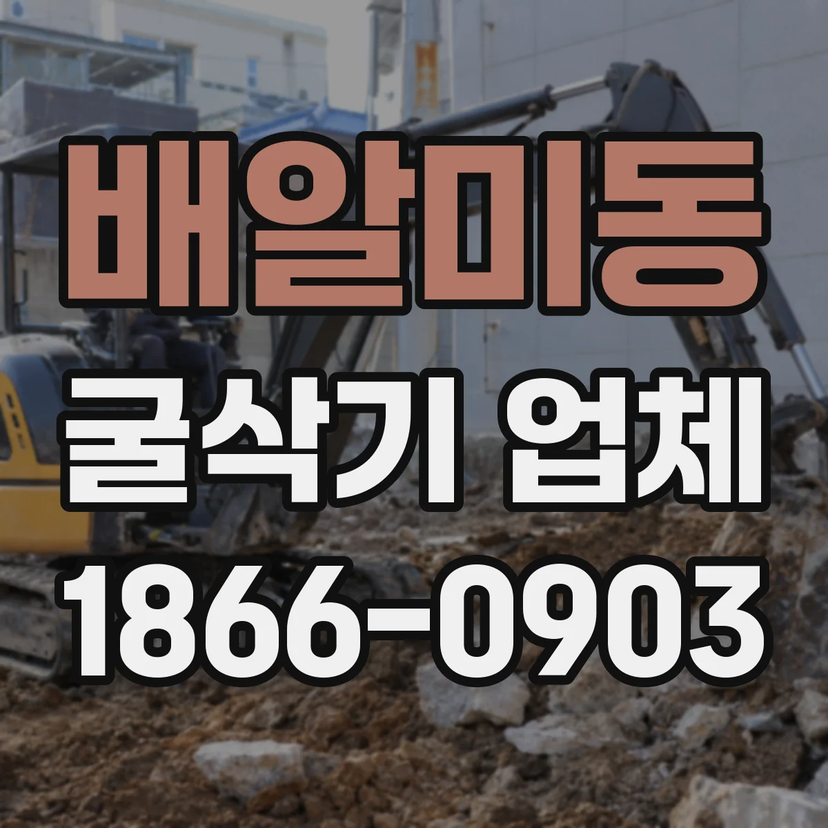 배알미동 굴삭기 업체