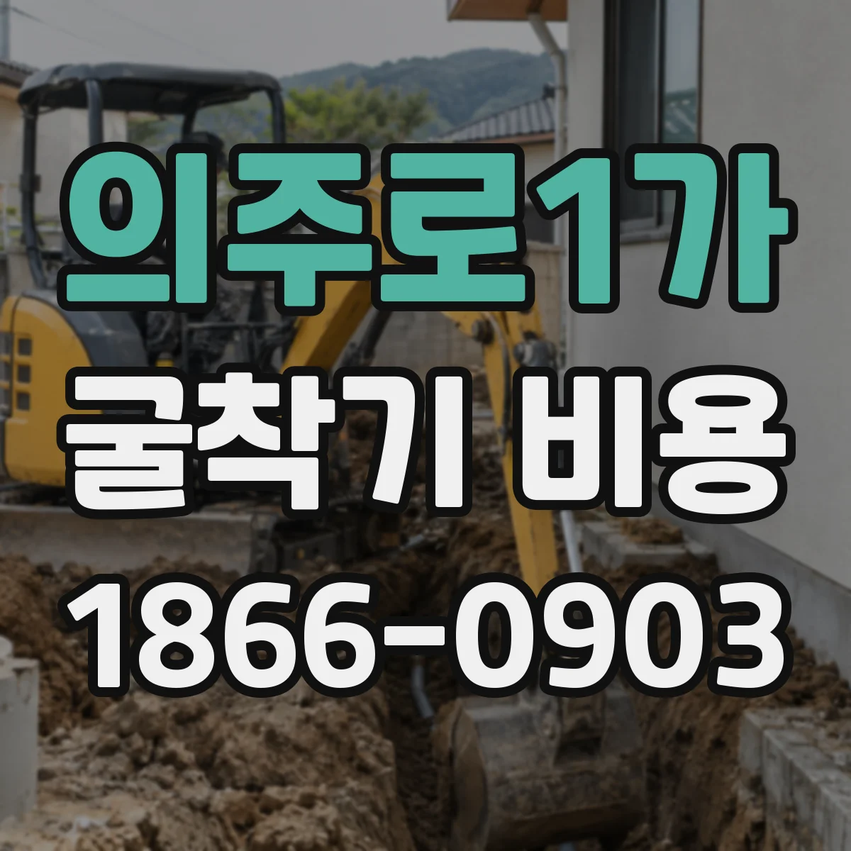 의주로1가 굴착기 비용