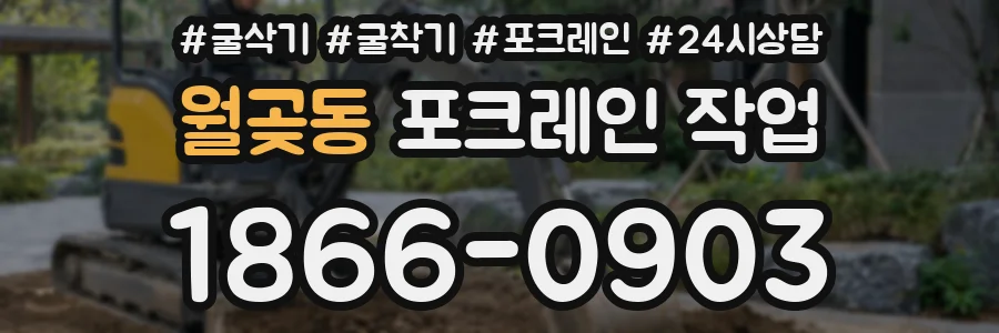 월곶동 포크레인 작업