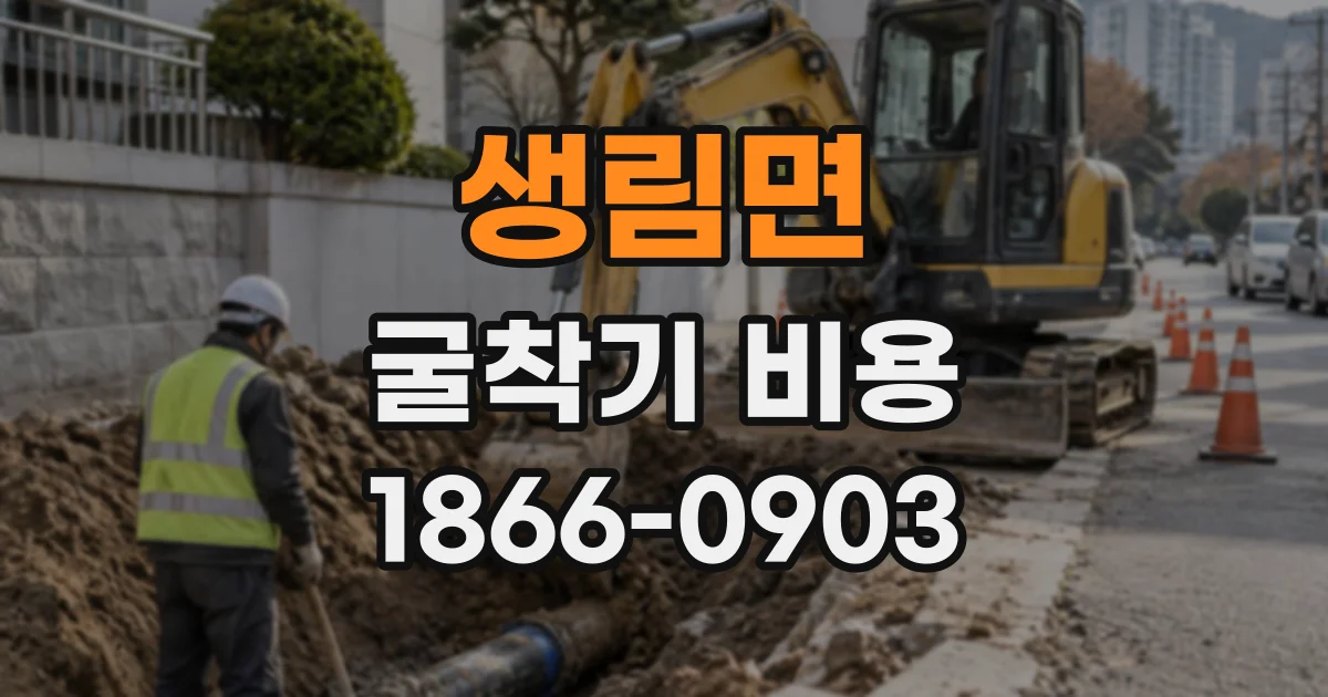 생림면 굴착기비용