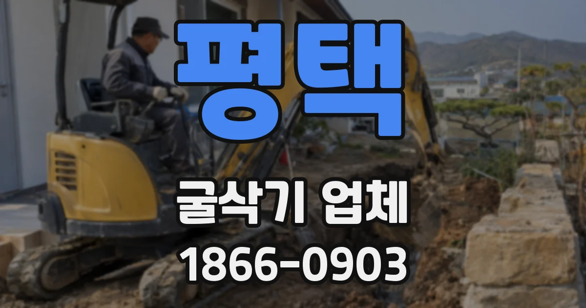 평택 굴삭기 업체