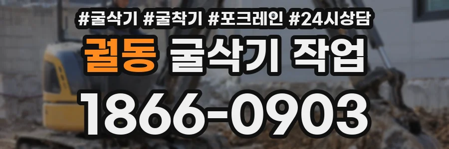 궐동 굴삭기 작업