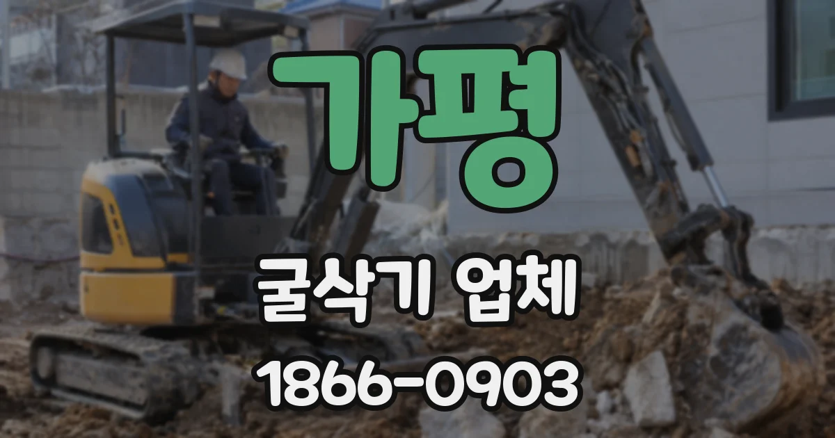 가평 굴삭기 업체