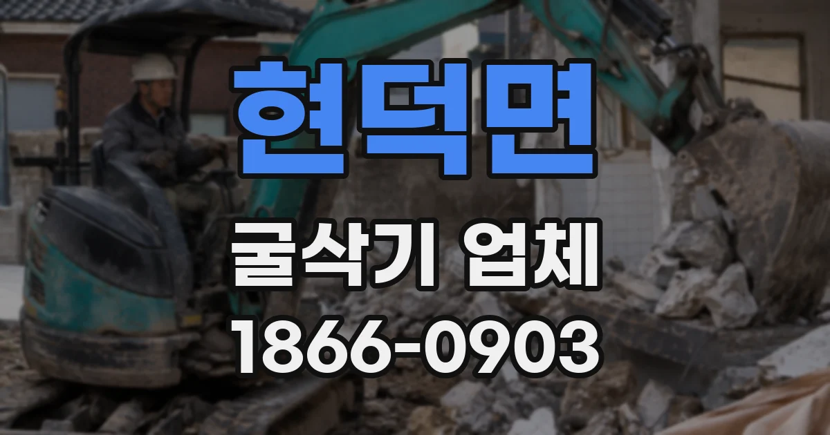 현덕면 굴삭기 업체