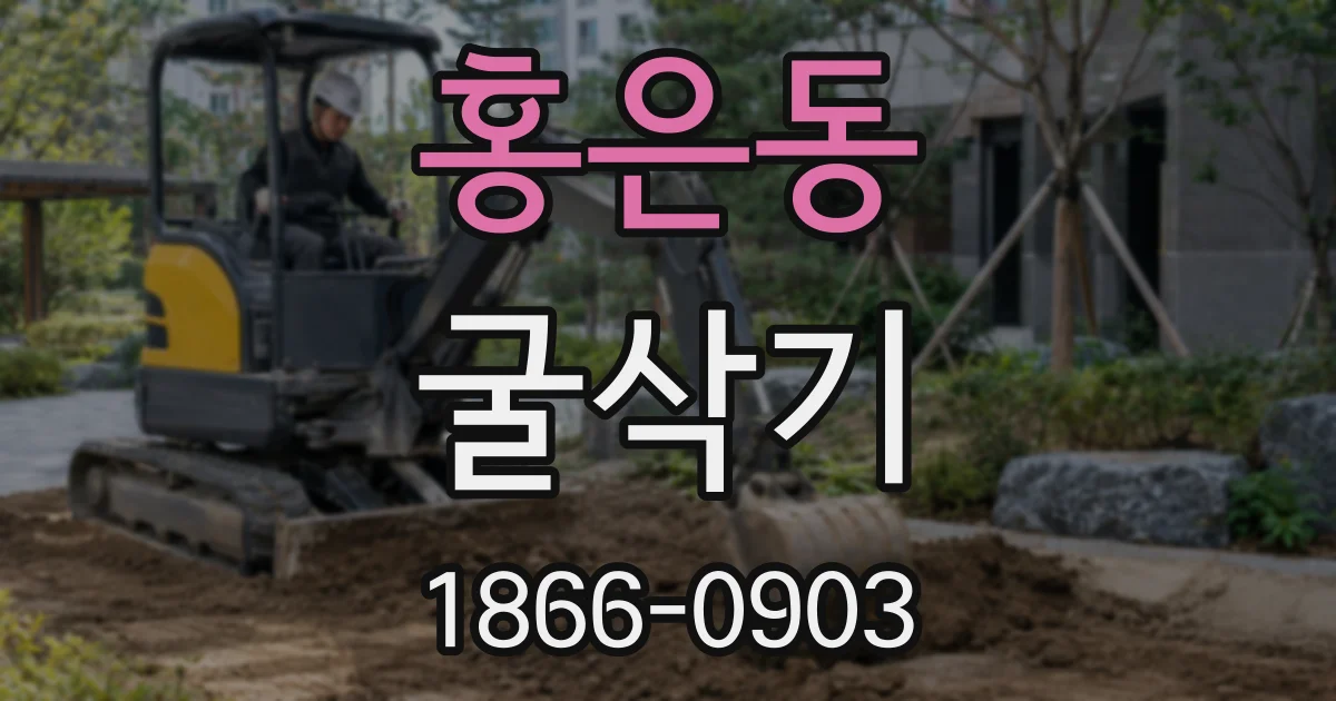 홍은동 굴삭기