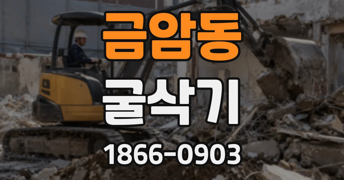 금암동 굴삭기