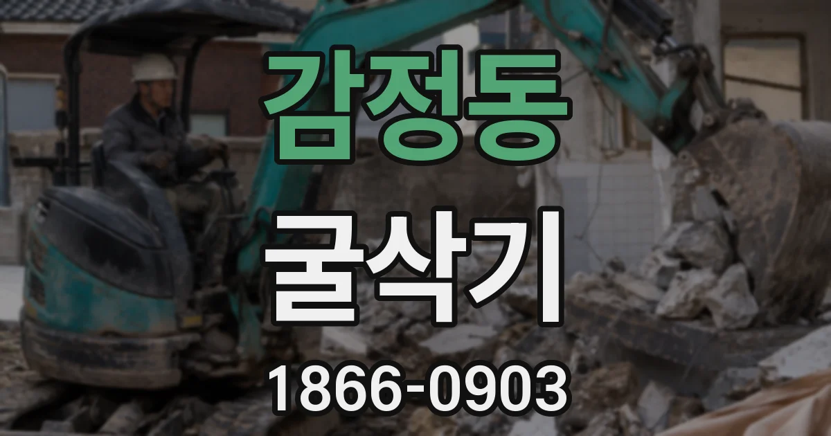 감정동 굴삭기