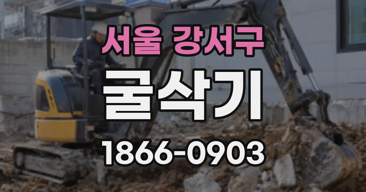 서울 강서구 굴삭기