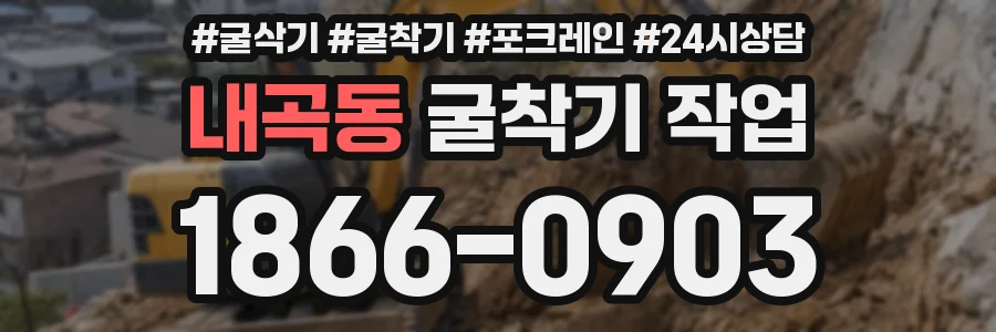 내곡동 굴착기 작업