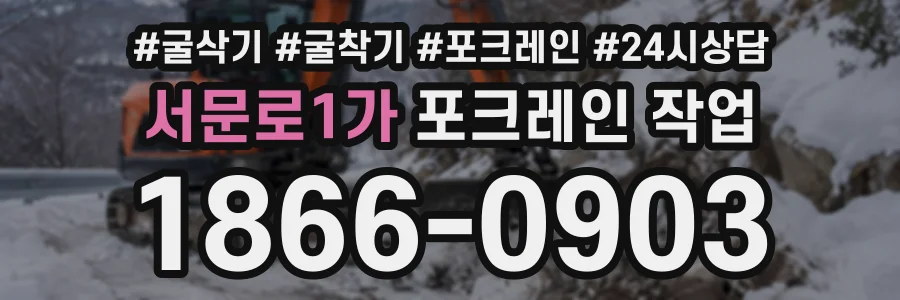 서문로1가 포크레인작업 상담 전화 1866-0903