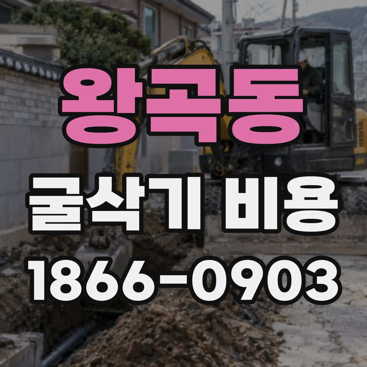 왕곡동 굴삭기 비용