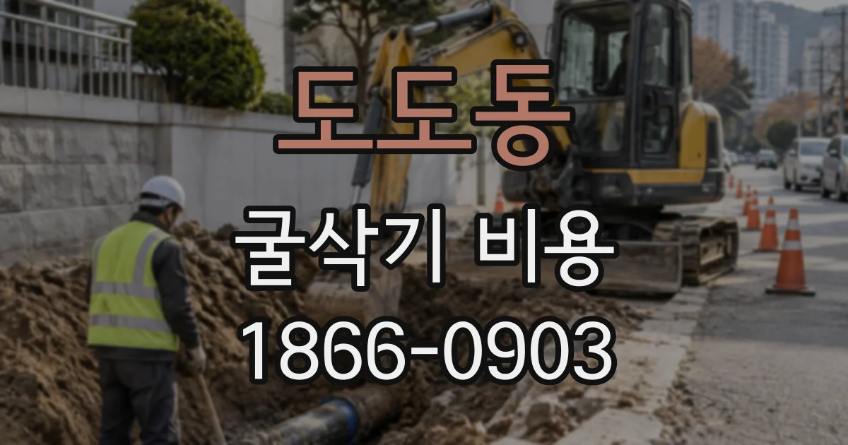 도도동 굴삭기비용