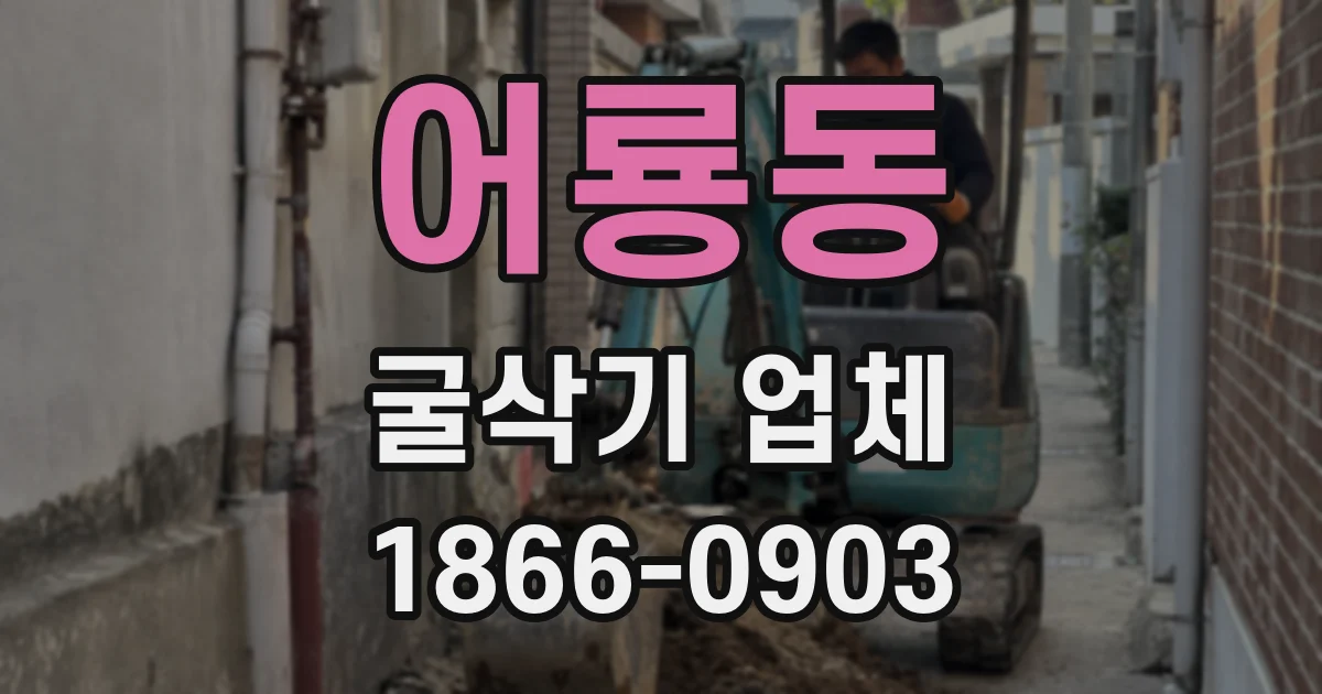 어룡동 굴삭기 업체