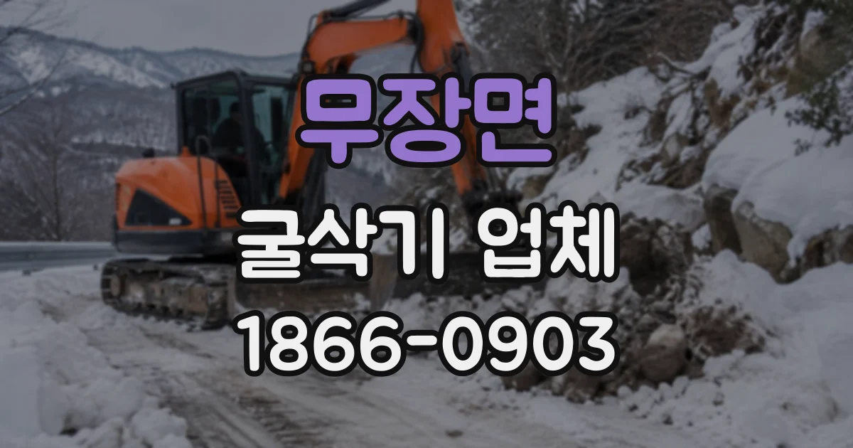 무장면 굴삭기업체